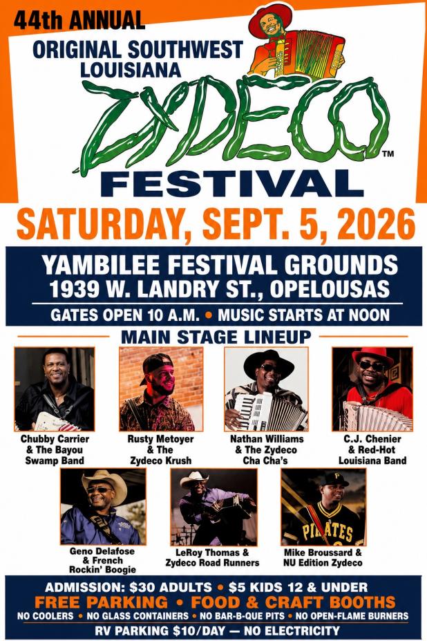 Zydeco Festival Offical Flyer