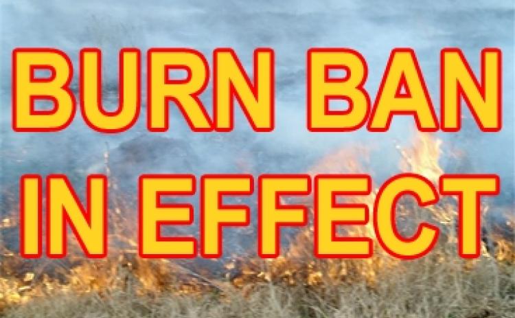Burn ban in effect