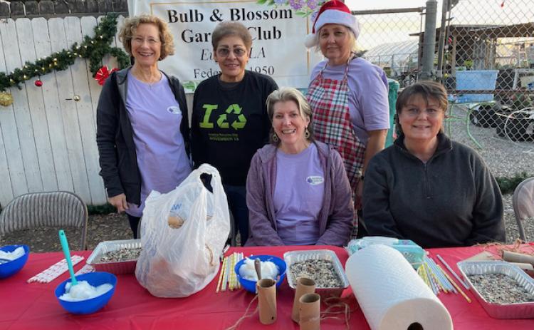 In early December, the Bulb and Blossom Garden Club took part in the annual Christmas Festival at the Eunice Community Garden.