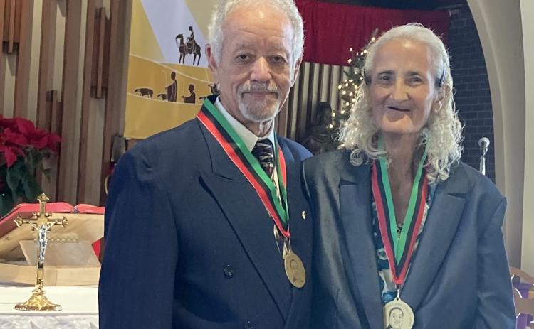 John Grady Thibodeaux and Eltra Mary Jordan are this year’s recipients of the Rev. Dr. Martin Luther Kings Jr. Service Award from St. Mathilda Catholic Church.