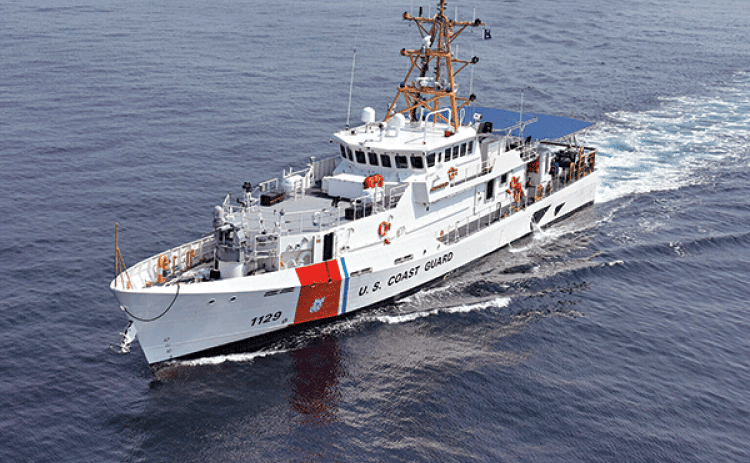 The U.S. Coast Guard Cutter Forrest Rednour arrives Aug. 11, 2018, in San Pedro, California. The vessel is one of dozens Bollinger Shipyard of Lockport has construction for the Coast Guard. (U.S. Coast Guard photo by Petty Officer 3rd Class)