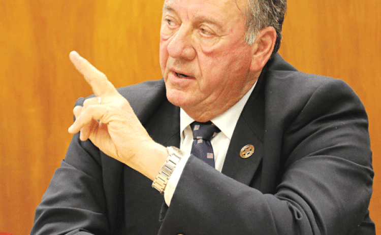St. Landry Parish Sheriff Bobby Guidroz in a January 2020 file photo. Guidroz was in Eunice on Wednesday speaking to the Rotary Club.