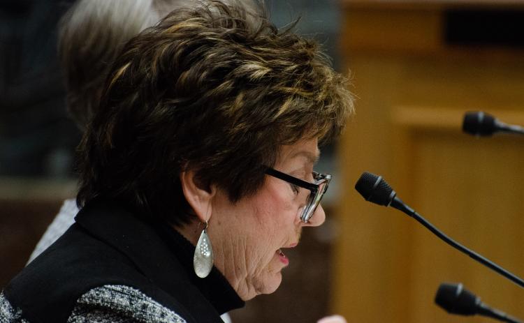 Representative Kathy Edmonston, R-Gonzales, brought two bills to further exemptions for vaccines for children in schools.  (Photo by Allison Allsop LSU Manship School News Service)