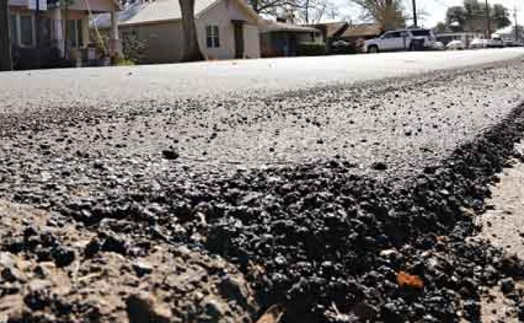 A newly repaved section of North 4th Street in Eunice. (Photo by Harlan Kirgan)