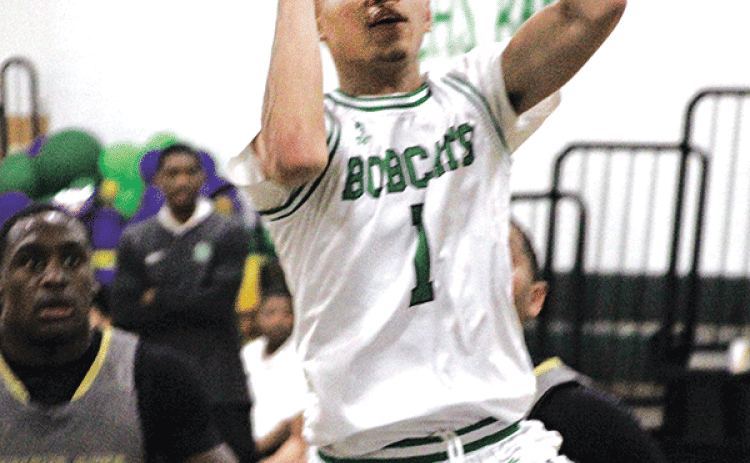 By Rhett Manuel Sports Editor The Eunice High Bobcat boys basketball team isn’t short of guys who have the potential to score 20 points on any given night. But, perhaps none of them are as gifted as senior Brilon Ceasar and when he’s at his best he might be the toughest Bobcat to stop. Friday night he was at his best, pouring in 29 points in a 70-59 win over the Leesville Wampus Cats in District 3-4A play. It improved the Bobcats to 16-9 overall with a 2-1 mark in district play. It was the highlight of a sp