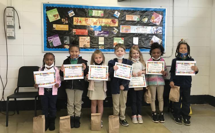 East Kindergarten students are honored at a Super Celebration event.