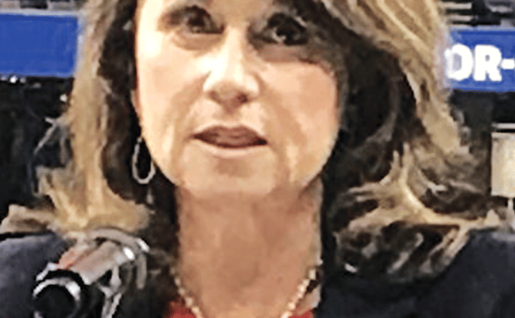 Louisiana Attorney General Liz Murrill speaks at a Nov. 29, 2023, news conference at the Superdome in New Orleans. (Photo by Greg LaRose/Louisiana Illuminator)