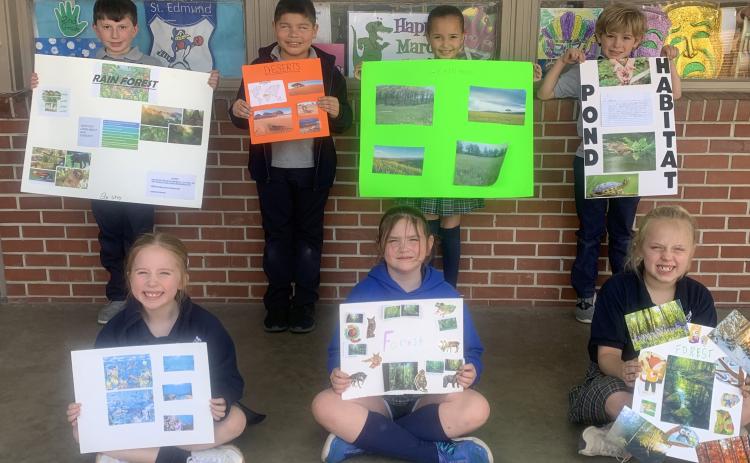 St. Ed second graders study habitats