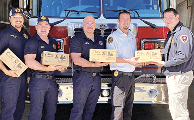 The Eunice Fire Department has received smoke detectors from the Louisiana Office of State Fire Marshal. Their program, Operation Save A Life, aims at reducing the number of fatalities from home fires by giving out smoke detectors to the community at no cost. If you or someone you know is interested, call or follow the link below and submit a request for home installation.  https://dpsweb.dps.louisiana.gov/operation.nsf From left, are Capt. Manny Sandoval, Capt.Garrett Daville, Operator Christian Walker, Fi