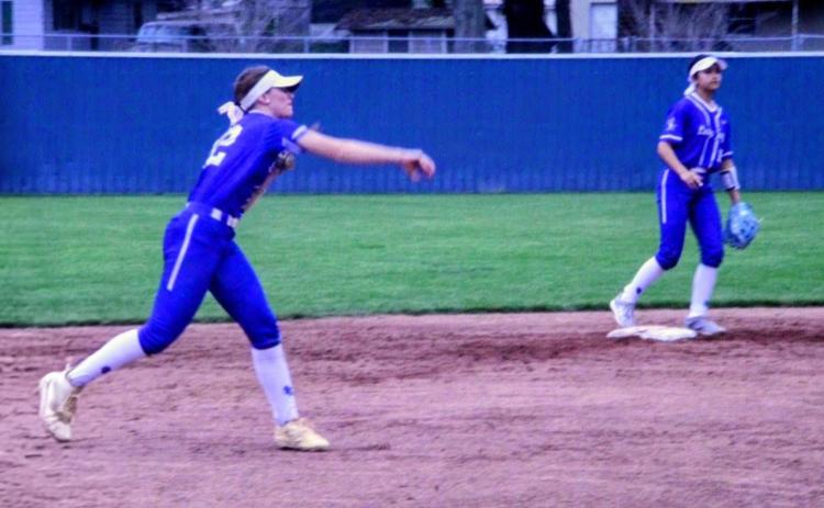 St. Edmund’s shortstop Caroline Lavergne. (Photo by Sports Editor Rhett Manuel)