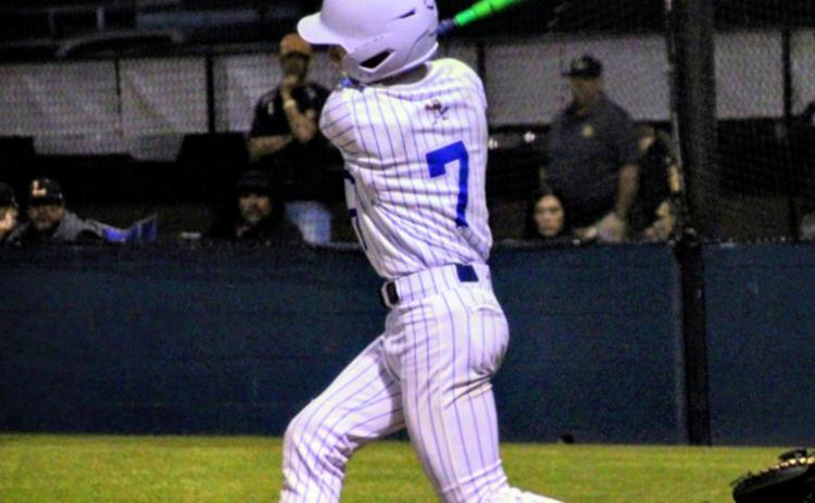 St. Edmund’s hitter Paxon Myers. (Photo by Sports Editor Rhett Manuel