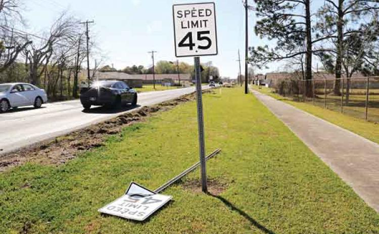 The old saying is “it will take an act of Congress” for something that’s difficult to get done. State Rep. Phillip DeVillier isn’t going that far, but he is asking the Legislature in the session that starts Monday to lower speed limits on La. 91 in Eunice and U.S. 190 in Basile. DeVillier said it may be first if his bill passes that speed limits are set by the Legislature. (Photo by Harlan Kirgan)