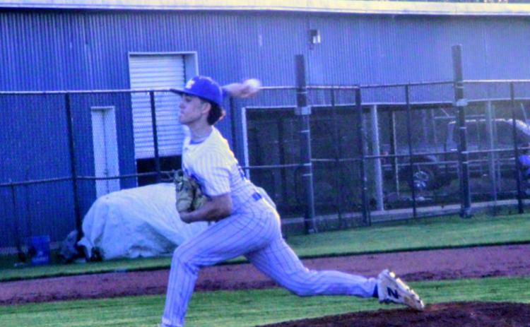 St. Edmund pitcher Peyton Vizena. (Photo by Rhett Manuel)