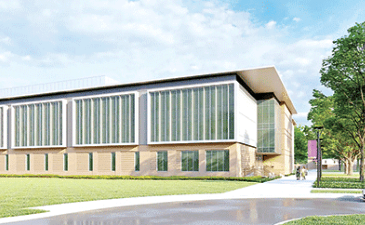 A rendering from WHLC Architecture of the proposed STEAM Innovation Center at LSUE.