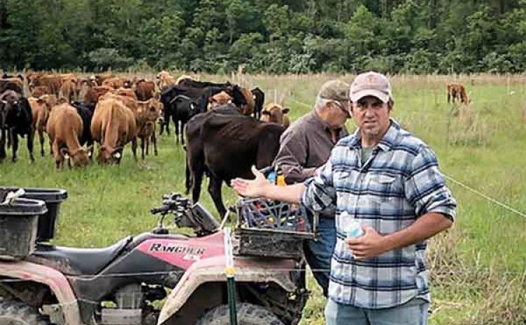 Vernon and Justin Fuselier initially adopted LSU Professor Emeritus Malcolm Vidrine’s approach to rebuilding land as Cajun prairie for bird hunts and cattle grazing. It has since “transformed everything we do,” according to the father-and-son team. They now direct-market their own grass-fed beef and chemical-free rice and crawfish. Justin Fuselier is a horticulturist and LSUE-LSU graduate. (Photo courtesy of Justin Fuselier)