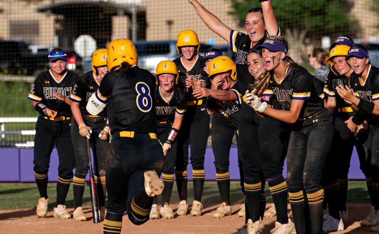 EUNICE – LSU Eunice Softball caught fire offensively to take a pair of run-rule decisions over Baton Rouge CC on Wednesday at Lady Bengal Field.  LSUE (32-13) took its doubleheader in mercy rule fashion for the fifth time this season. The Bengals played their first games in 12 games and shook off rust early against the Bears, plating 12 unanswered late for a 15-7 win in six innings to open the day, and continued its offensive surge with a 10-1 win in five innings to close out the twinbill.