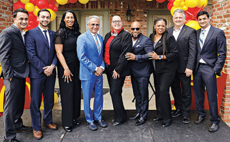 From left, are Mikesh Patel, owner Patel McDonald’s; Ricky Patel, owner Patel McDonald’s; Christina Lewis,  operation officer; Ajay Patel, owner Patel McDonald’s; Bridget Miller, director of operations, Patel McDonald’s; André Austin, franchise business partner; Jodi Sandy, franchise business partner; Frank Pedrique, operation associates lead; and Niel Patel, owner Patel McDonald’s. (Submitted photo)