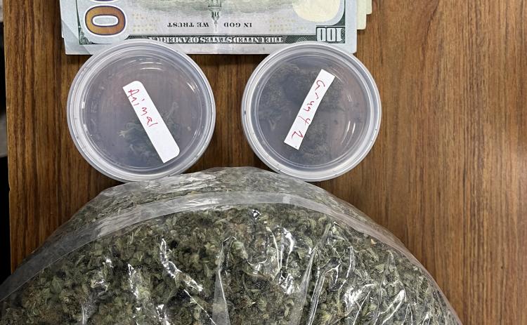 Evidence seized in Eunice traffic stop. (Photo courtesy of Eunice Police)