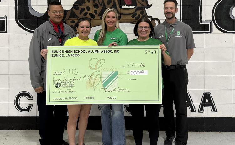 EHS Alumni Association donated to the first annual EHS Bobcat Bash & Splash Fun Day which honors students who displayed excellence this year in the areas of hard work, self discipline, and responsibility.