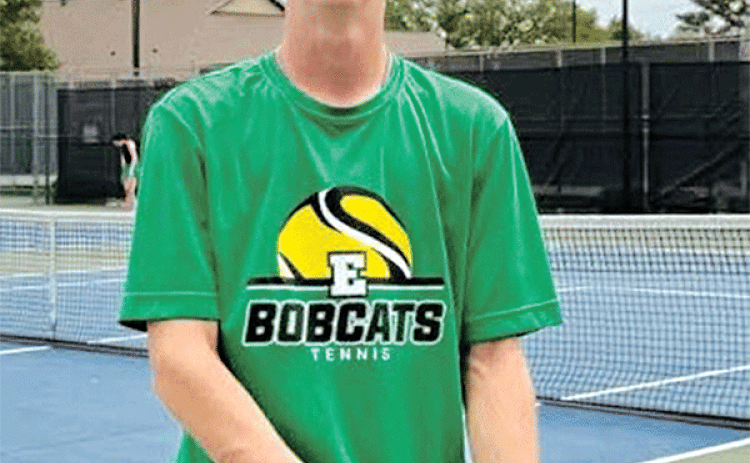 Eunice High senior John Sattler finished as state runner-up in the Division III State Tennis Tournament in Monroe last week. Sattler, along with teammate Destiny Labbe, both qualified with Labbe making it to the state quarterfinals in singles competition. (Photo from Facebook)