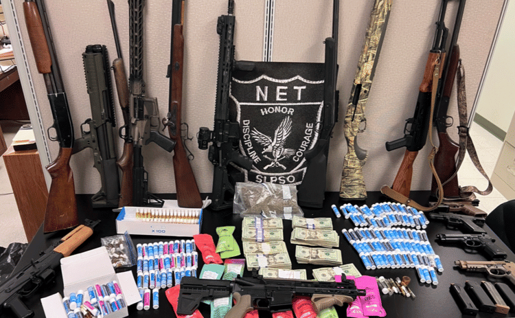 Evidence seized in drug arrest. (St. Landry Parish Sheriff's Office photo)