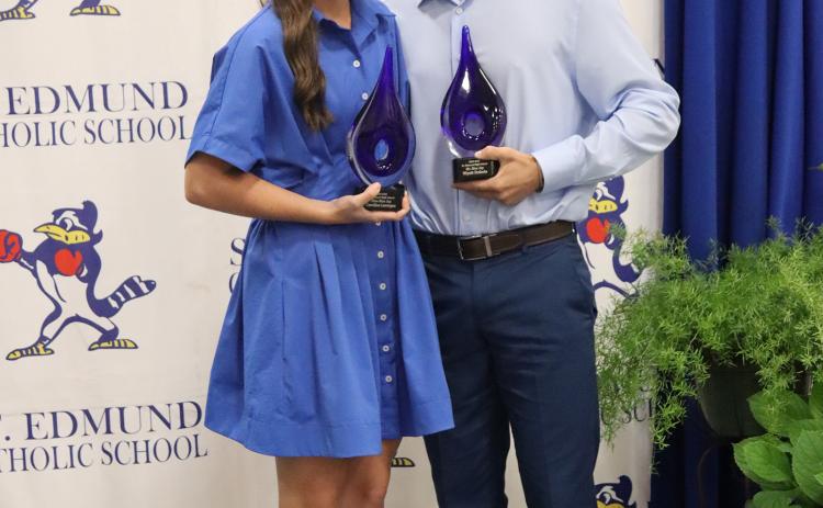 Mr. and Miss Blue Jay Caroline Lavergne and Wyatt Dubois (Photo by Amy Myers)