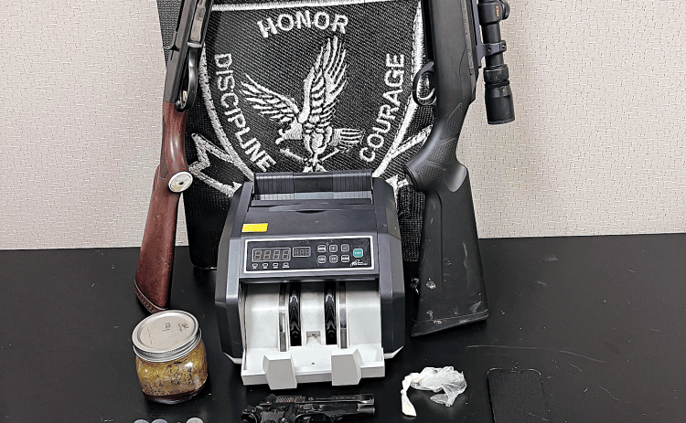 Evidence seized in drug arrest. (St. Landry Parish Sheriff's Office photo)