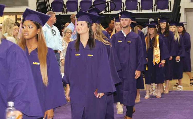 The Spring Commencement ceremony was held Friday at LSUE. The guest speaker was Andrew Ward, president and founder of Acadiana Veterans Alliance. Mary Werner, a LSU Board of Supervisor member, conferred the degrees.  