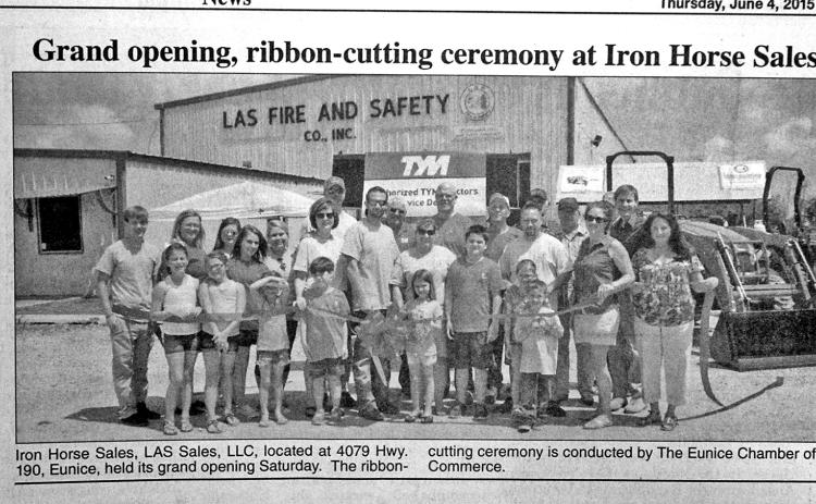 Grand opening and ribbon cutting at the Iron Horse sales