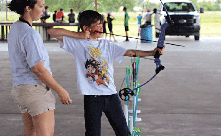 Summer camp archery