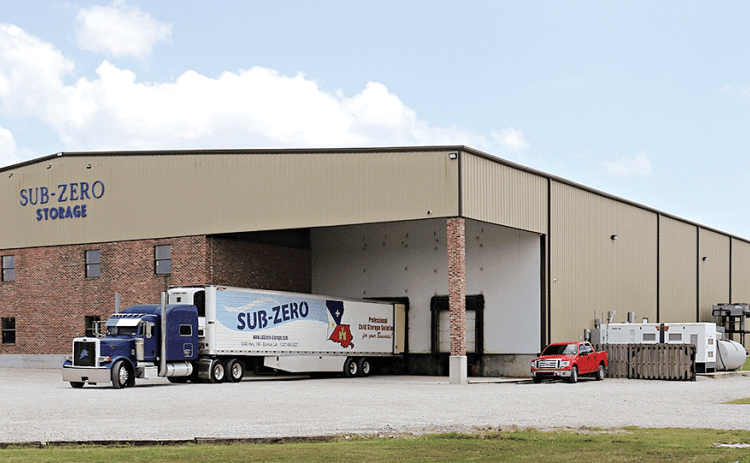 The Sub-Zero Storage facility on U.S. 190 east of Eunice. (Photo by Harlan Kirgan)