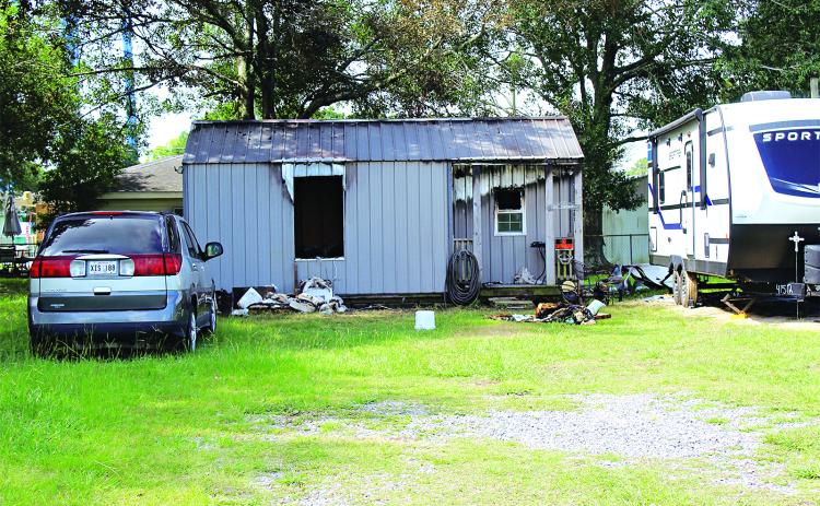 The Eunice Fire Department, along with St. Landry District 6, responded to a structure fire on Saturday at 1871 W. Magnolia Ave., Eunice. Eunice Fire Chief Chaise Brown said, “The initial call was received at 9:24 p.m. Responding crews reported smoke in the area but no flame visible.”   Firefighters arrived at 9:29 p.m. and found the fire in a small structure near the back of the property. Crews began fire suppression and were advised that the structure was being utilized as a residence and the occupant was