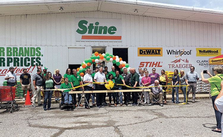 Ribbon cutting ceremony at Stine