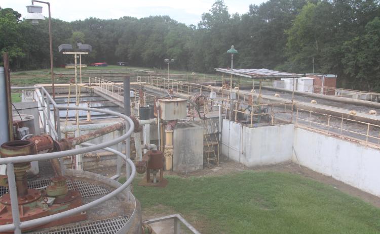 A portion of the Eunice wastewater treatment facility off of Sittig Street. (Photo by Harlan Kirgan)