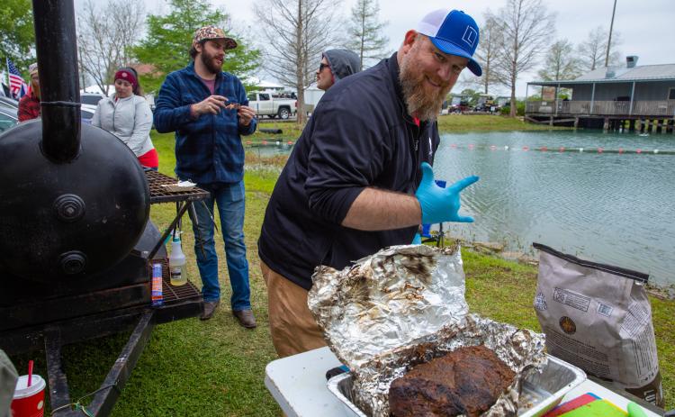 The Food Network’s “BBQ USA” TV show will feature UL Lafayette’s Office of Veteran and Military Student Services’ signature fundraising event – Operation Smoke Sheaux. The barbecue contest will air during several upcoming episodes of “Battle on the Bayou.” Episodes will be broadcast on Monday, Aug. 7; Tuesday, Aug. 8; Monday, Aug. 14; and Saturday, Aug. 26. (Photo credit by Doug Dugas/University of Louisiana at Lafayette)