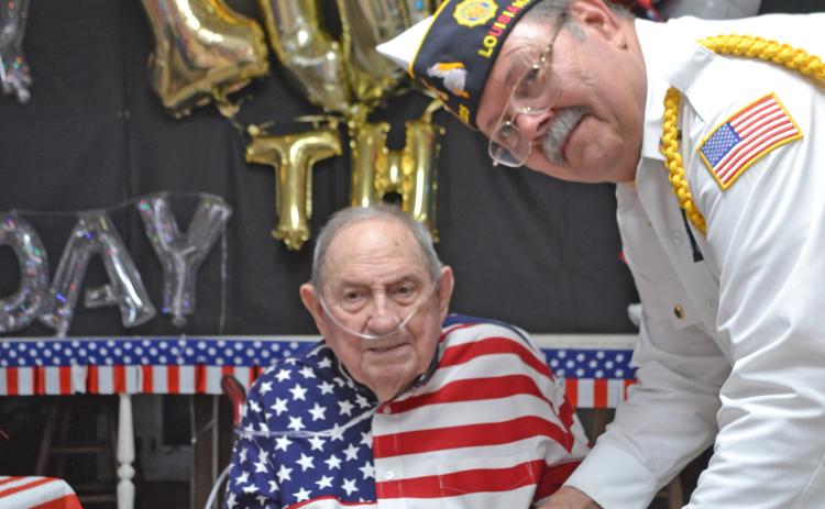 World War II and U.S. Navy Veteran Joe Richard of Church Point celebrates 100th birthday