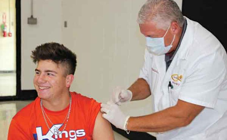 Vaccinaton at Eunice High School
