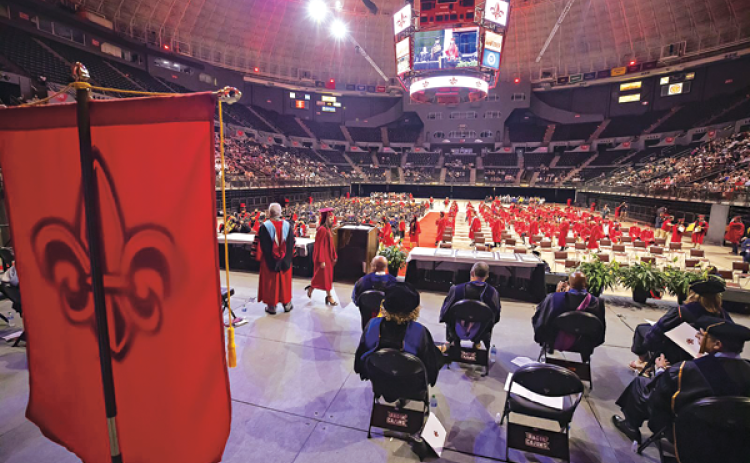 The University of Louisiana at Lafayette conferred 311 degrees during its Summer 2022 Commencement on Friday at the Cajundome, marking the end of an exceptional academic year. (Photo by Doug Dugas / University of Louisiana at Lafayette)