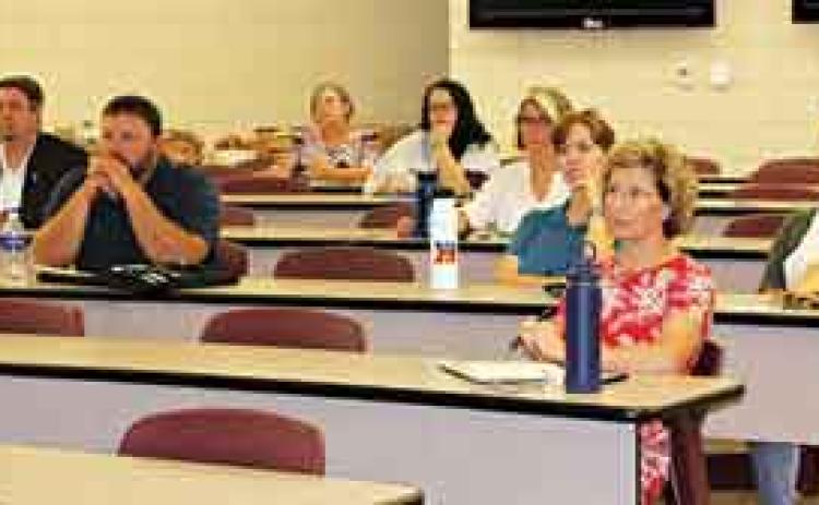 Three workshops, focusing on arts, culture, tourism and aiding development were held this week at LSUE. The photo shows in-person participants on Monday. The workshops ended on Wednesday. (Photo by Myra Miller)