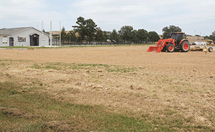Construction began in July on the LSU Eunice Baseball Stadium. The area is now the site of impressive dirt work where a state-of-the-art facility will be constructed by January. The turfed field will feature amenities such as covered chairback seating for attendees, improved concessions and fan shop.  The artificial surface will allow the new Bengal Stadium to serve as a multi-purpose facility, serving the local community for athletic and entertainment events. (Photo by Harlan Kirgan)