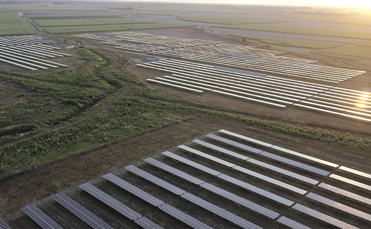 Entergy has purchased power from this solar facility in West Baton Rouge Parish. (Photo courtesy of Entergy)