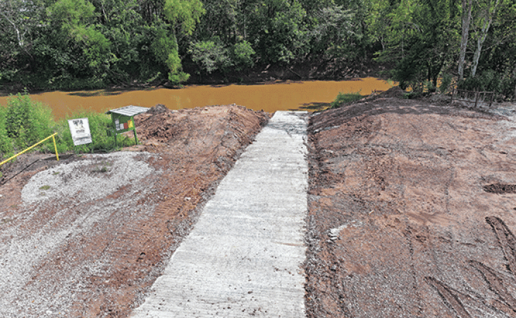 Boat ramp opened on Acadiana Conservation Corridor Wildlife Management Area. (Louisiana Department of Wildlife and Fisheries photo)