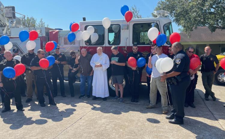 A 911 ceremony was held Sept. 9 at Ardoin’s Funeral Home featuring a barbecue for first-responders