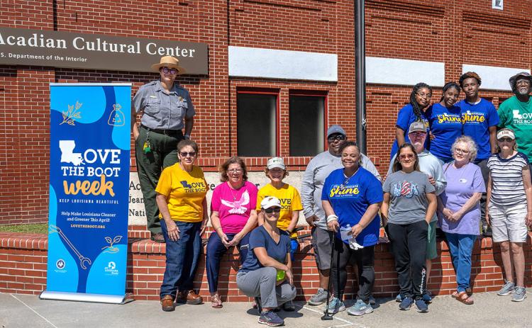 Keep Eunice Beautiful, the Jean Lafitte Prairie Acadian Cultural Center and the Eunice Library hosted a downtown litter walk for National Public Lands Day on Saturday, Sept. 20. More than 42 volunteers picked up 31 bags of trash. (Submitted photo)