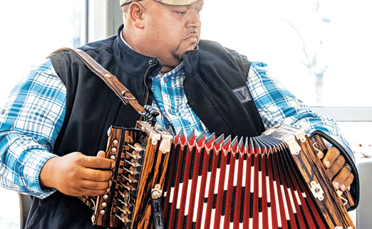 Accordionist Brandon Ledet is to perform at the Zydeco Capital Jam from 1 to 3 p.m. Oct. 14 at the St. Landry Parish Visitor Center, I-49 exit 23, just north of Opelousas. (Submitted photo)