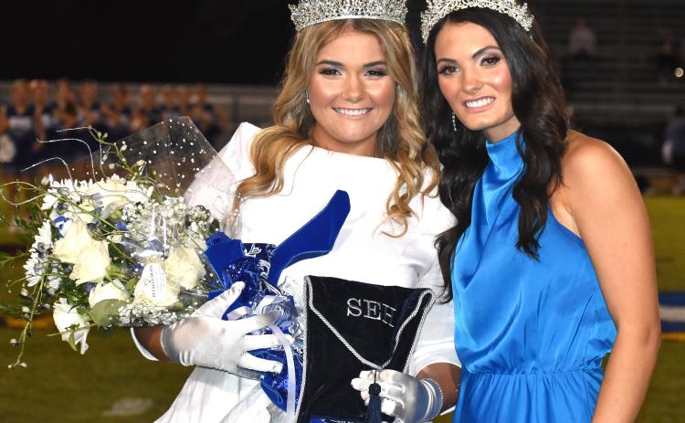 Kathryn Louise Miller, left, was crowned St. Edmund homecoming queen