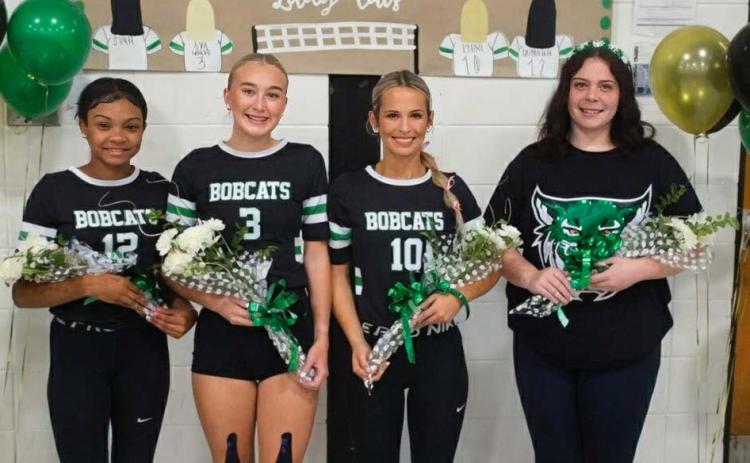 Eunice High School honored its four senior volleyball players on Oct. 1.