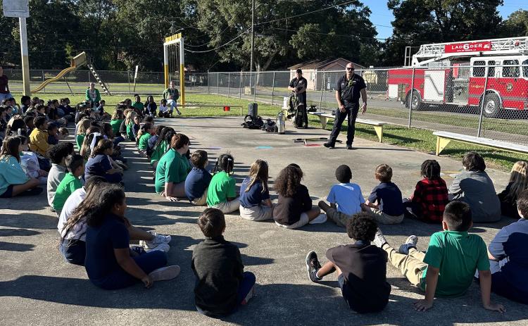 Fire Safety lesson at East