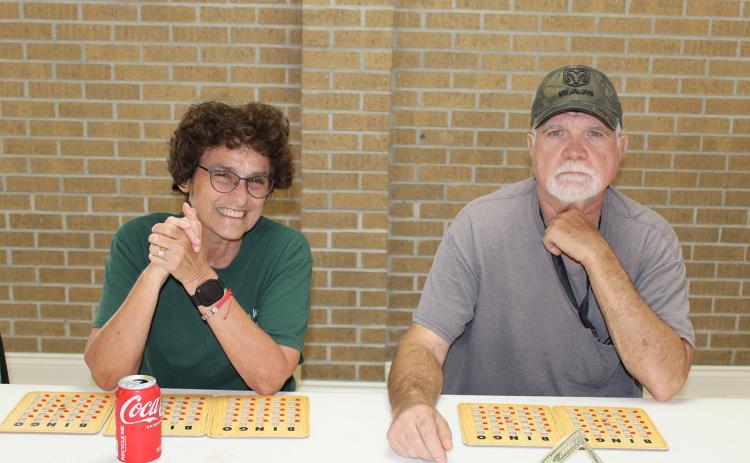 Toni and Mike Godeaux played bingo Saturday.