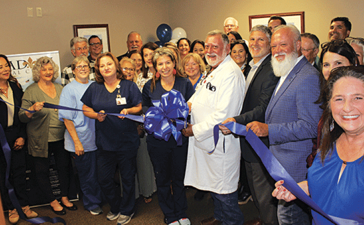 The Advanced Wound Care at Acadian Medical Center held an after hours ribbon cutting and open house Tuesday. Dr. Ty Hargroder, his staff, Eunice Chamber of Commerce members, Allegiance Health Management representatives, the Acadian Medical CEO Kevin Frank, area home health personnel and others were among the attendees for the event. Refreshments were served.  The office is located inside the Acadian Medical doctors’ offices at 3521 Hwy. 190, Suite X, in Eunice. Dr. Hargroder has been practicing for many yea